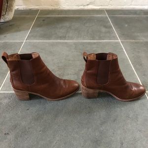 Madewell Brown Leather Reagan Boot 8.5